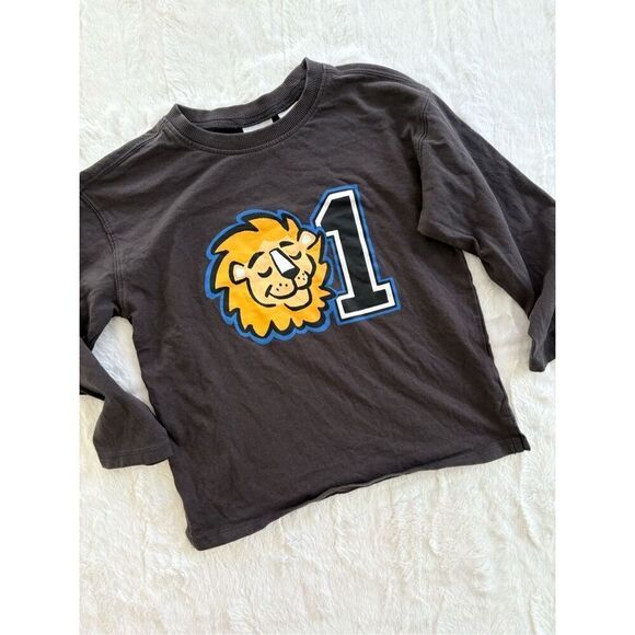 Zara Lion Long Sleeve Shirt 4T 5T - Picture 1 of 2